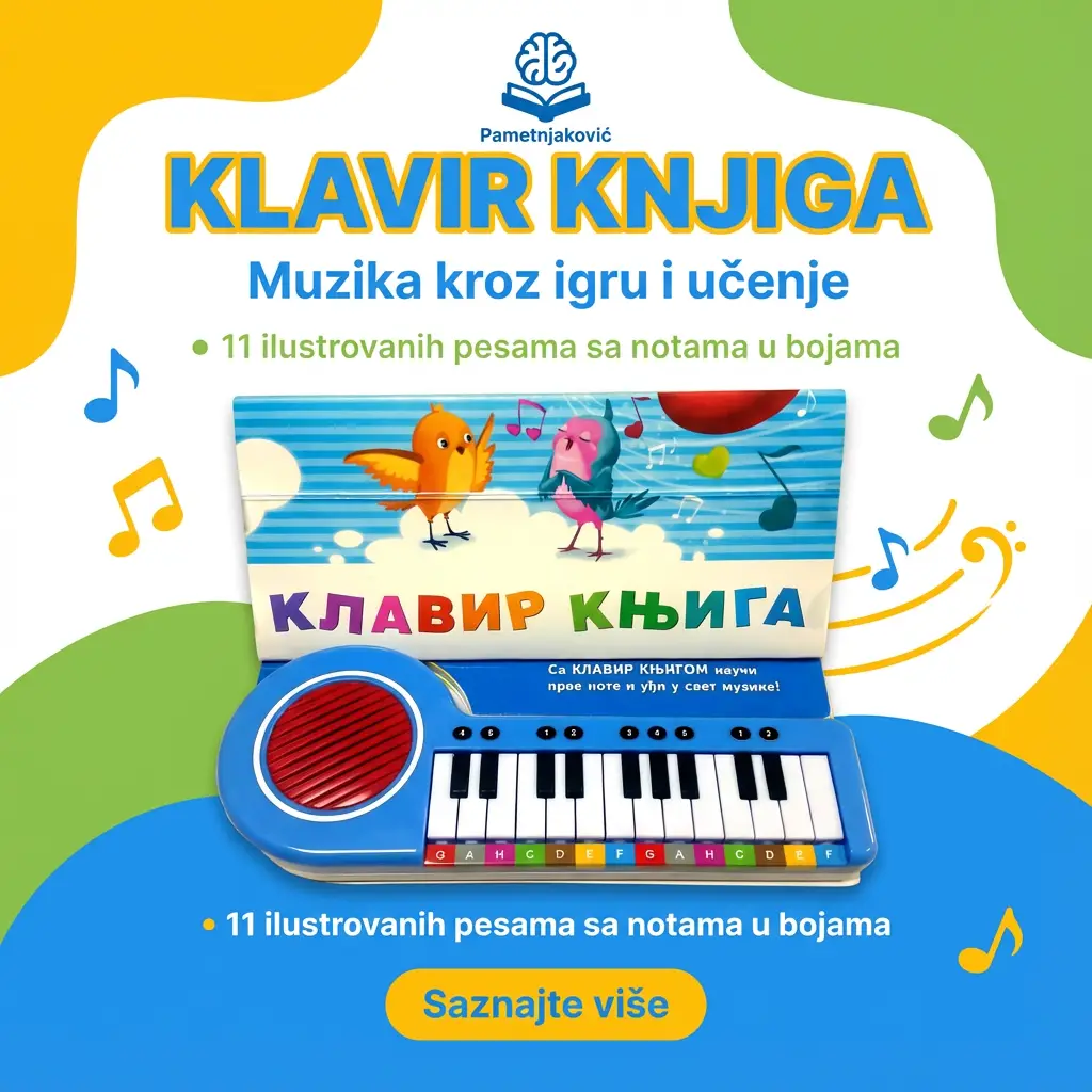 Kako KLAVIR knjiga pomaže detetu da zavoli muziku, učenje i samostalnost
