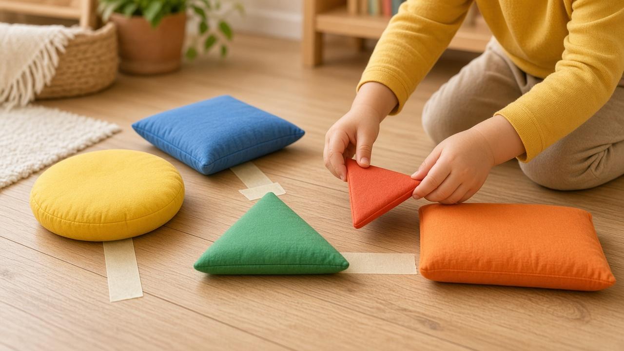 Geometrijski oblici za predškolce — 8 igara koje uče krug, kvadrat i trougao bez kartica