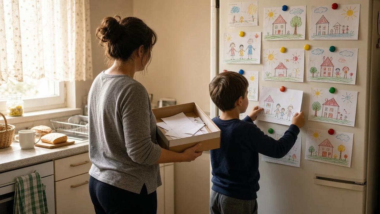 Školski crteži na frižideru: šta sa njima posle mesec dana